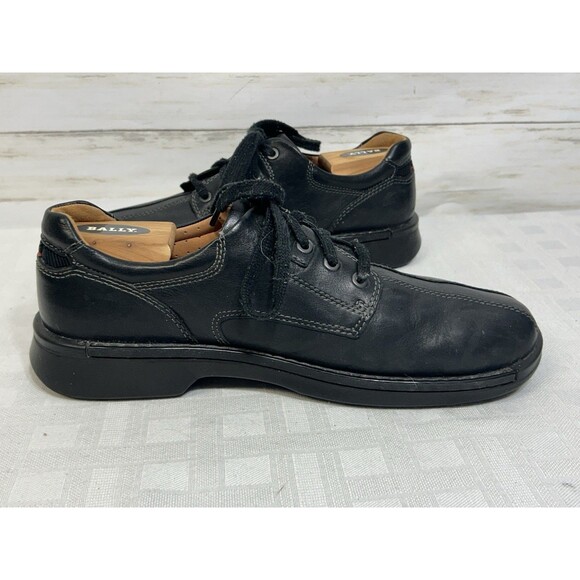 ECCO Black Leather Shoe Bicycle Toe Comfort Casual Shock Point Size 43/ US 9-9.5 main image 10